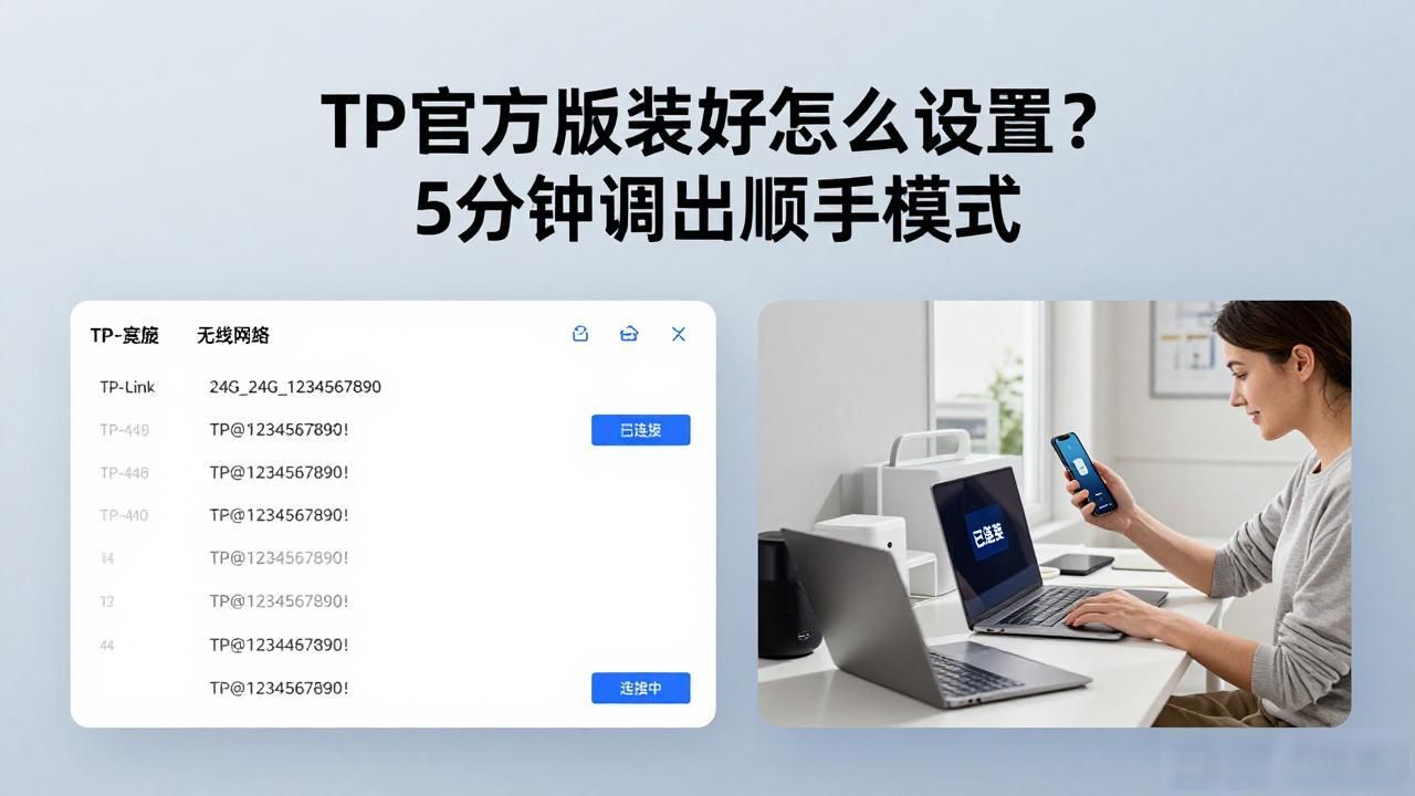 TP官方版装好怎么设置？5分钟调出顺手模式