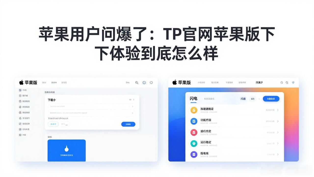 苹果用户问爆了：TP官网苹果版下载体验到底怎么样